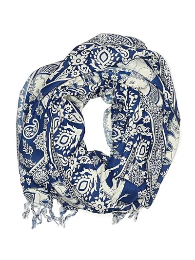 Pre-owned Assorted Brands Scarf In Blue
