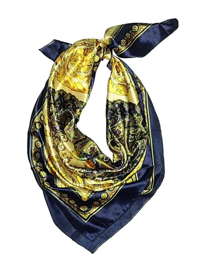 Pre-owned Assorted Brands Scarf In Blue