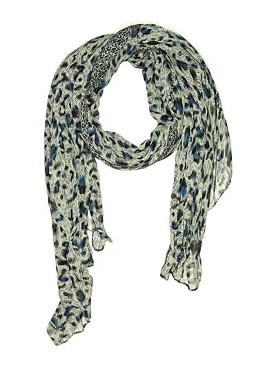 Pre-owned Assorted Brands Scarf In Blue