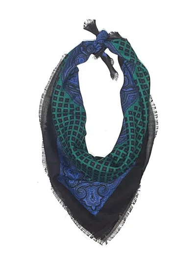 Pre-owned Assorted Brands Scarf In Blue