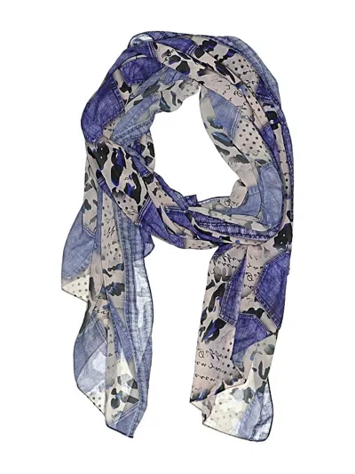 Pre-owned Assorted Brands Scarf In Blue