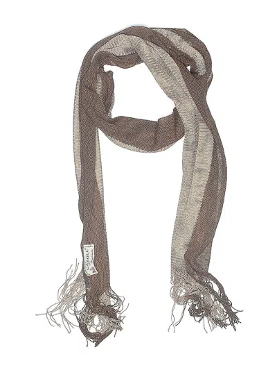 Pre-owned Assorted Brands Scarf In Brown