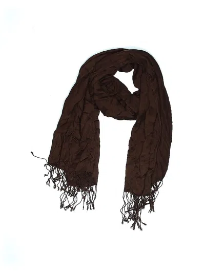 Pre-owned Assorted Brands Scarf In Brown