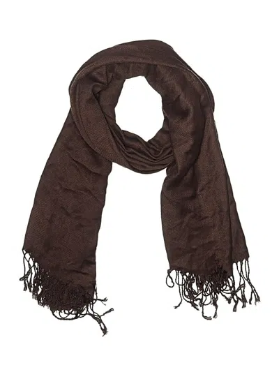 Pre-owned Assorted Brands Scarf In Brown