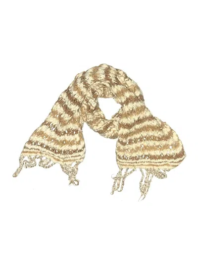 Pre-owned Assorted Brands Scarf In Brown
