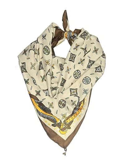 Pre-owned Assorted Brands Scarf In Brown