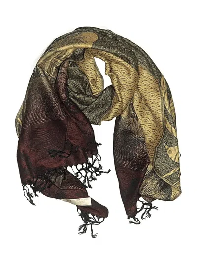 Pre-owned Assorted Brands Scarf In Brown