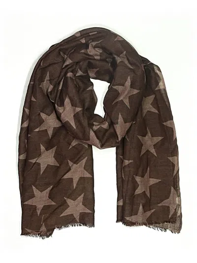 Pre-owned Assorted Brands Scarf In Brown