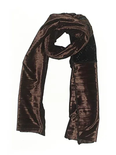 Pre-owned Assorted Brands Scarf In Brown