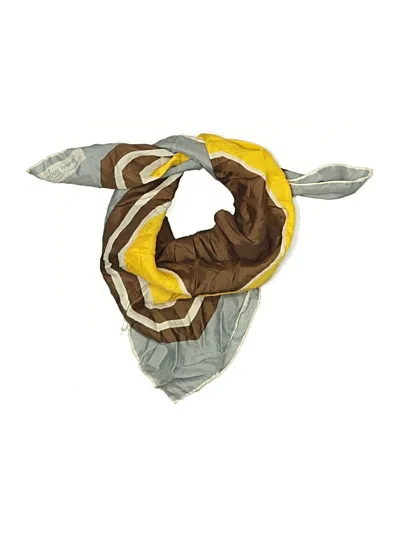 Pre-owned Assorted Brands Scarf In Brown