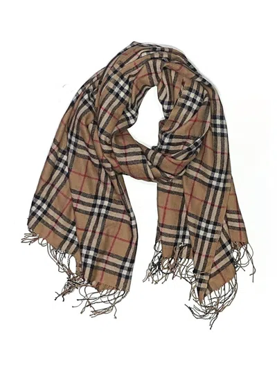 Pre-owned Assorted Brands Scarf In Brown