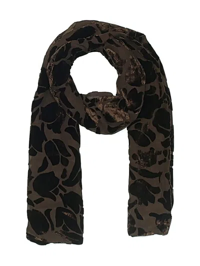 Pre-owned Assorted Brands Scarf In Brown