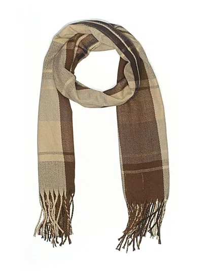 Pre-owned Assorted Brands Scarf In Brown