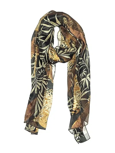 Pre-owned Assorted Brands Scarf In Brown