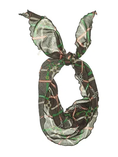 Pre-owned Assorted Brands Scarf In Brown