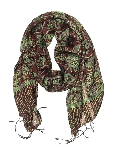 Pre-owned Assorted Brands Scarf In Brown