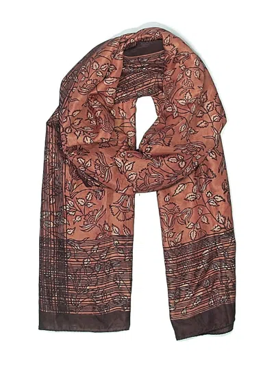 Pre-owned Assorted Brands Scarf In Brown