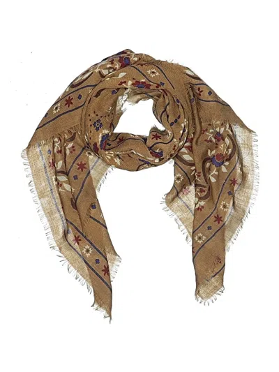 Pre-owned Assorted Brands Scarf In Brown
