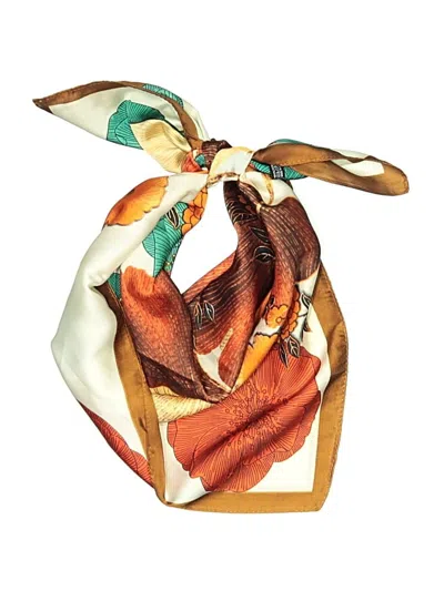 Pre-owned Assorted Brands Scarf In Brown