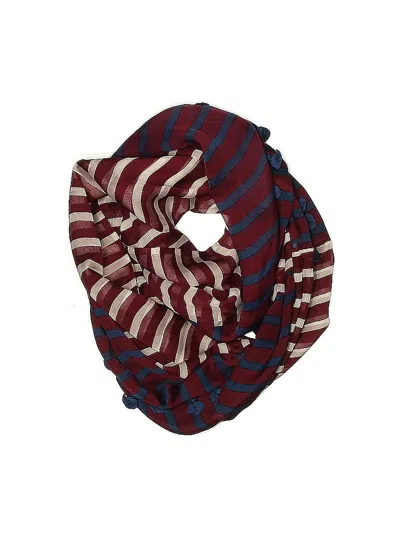 Pre-owned Assorted Brands Scarf In Burgundy