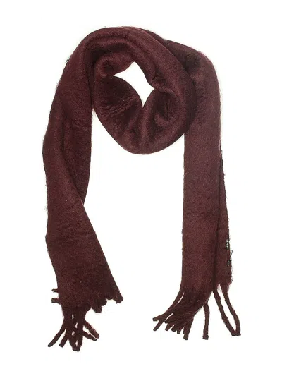 Pre-owned Assorted Brands Scarf In Burgundy