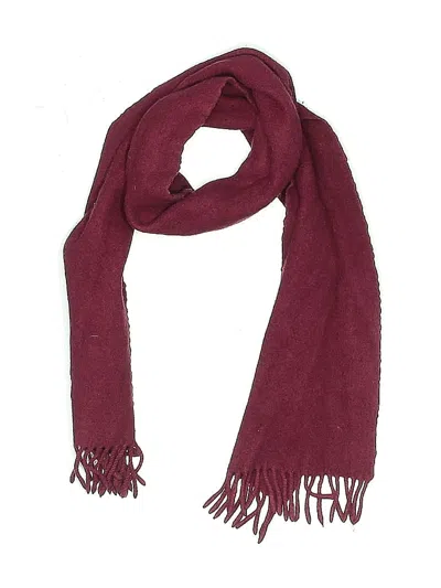 Pre-owned Assorted Brands Scarf In Burgundy