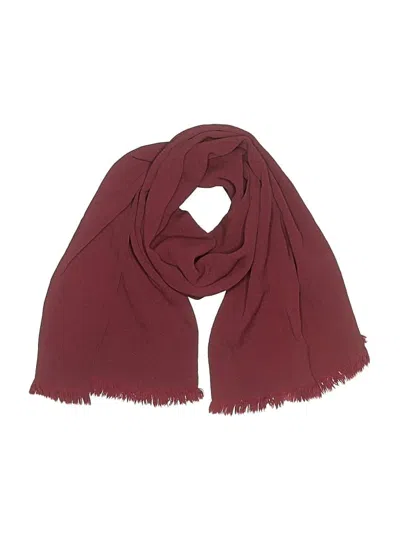 Pre-owned Assorted Brands Scarf In Burgundy