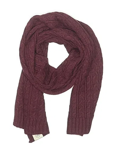 Pre-owned Assorted Brands Scarf In Burgundy