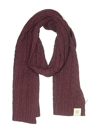 Pre-owned Assorted Brands Scarf In Burgundy