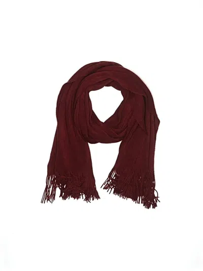 Pre-owned Assorted Brands Scarf In Burgundy