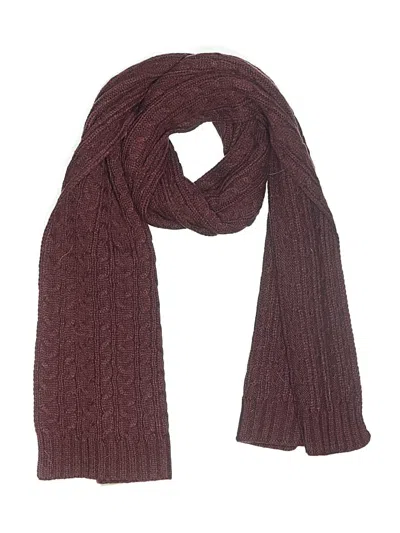 Pre-owned Assorted Brands Scarf In Burgundy