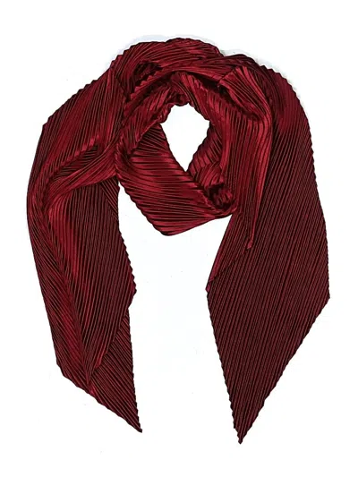 Pre-owned Assorted Brands Scarf In Burgundy