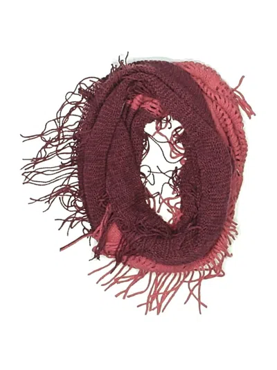 Pre-owned Assorted Brands Scarf In Burgundy