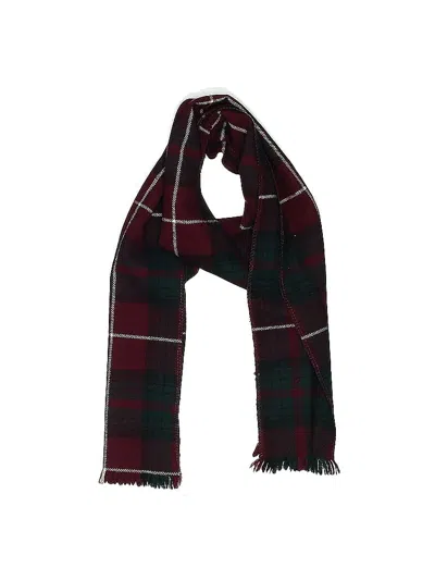Pre-owned Assorted Brands Scarf In Burgundy