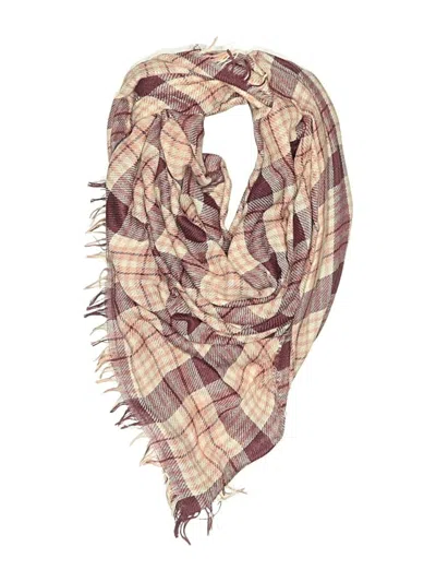 Pre-owned Assorted Brands Scarf In Burgundy