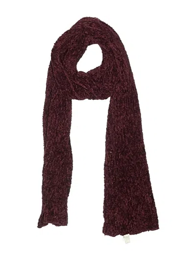 Pre-owned Assorted Brands Scarf In Burgundy