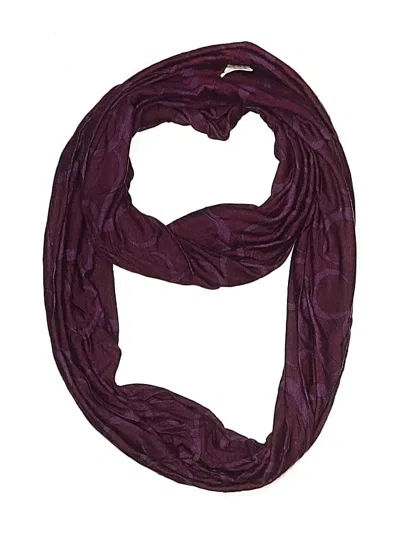 Pre-owned Assorted Brands Scarf In Burgundy