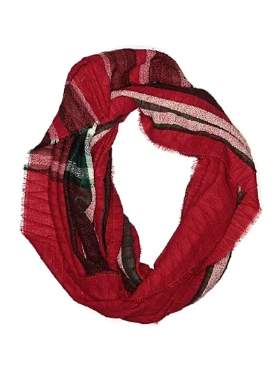 Pre-owned Assorted Brands Scarf In Burgundy