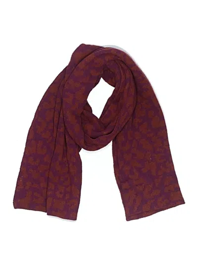 Pre-owned Assorted Brands Scarf In Burgundy