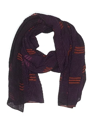 Pre-owned Assorted Brands Scarf In Burgundy