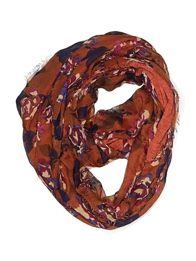 Pre-owned Assorted Brands Scarf In Burgundy