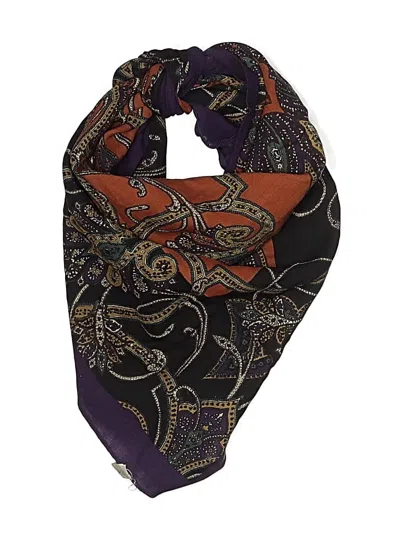 Pre-owned Assorted Brands Scarf In Burgundy