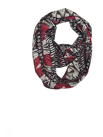 Pre-owned Assorted Brands Scarf In Burgundy