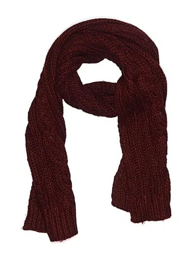 Pre-owned Assorted Brands Scarf In Burgundy