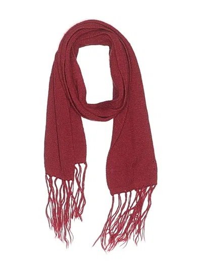 Pre-owned Assorted Brands Scarf In Burgundy
