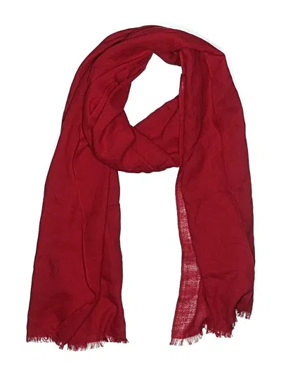 Pre-owned Assorted Brands Scarf In Burgundy