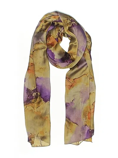 Pre-owned Assorted Brands Scarf In Gold