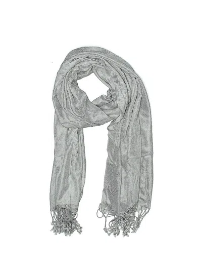 Pre-owned Assorted Brands Scarf In Gray