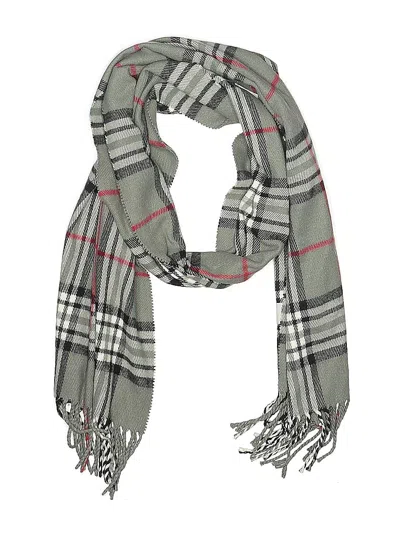 Pre-owned Assorted Brands Scarf In Gray