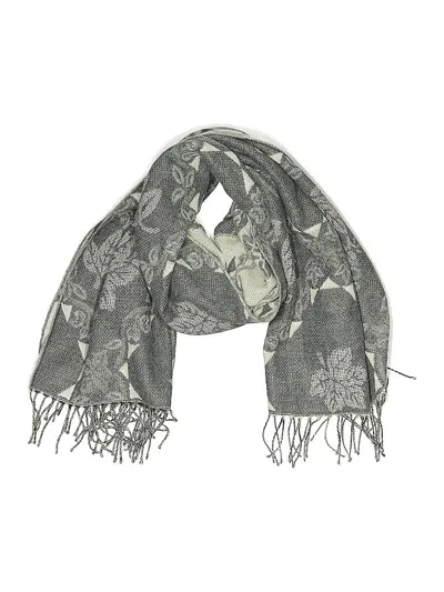 Pre-owned Assorted Brands Scarf In Gray